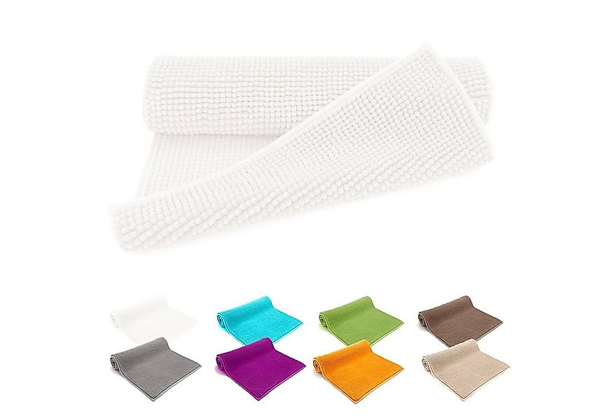 heimtexland Badematte Badvorleger Chenille Badteppich Duschvorleger, rutsch günstig online kaufen