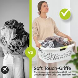 KiNDERWELT Wäschekorb Premium 50 L ergonomischer günstig online kaufen