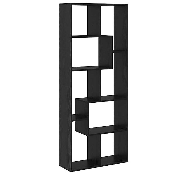 vidaXL Bücherregal Bücherregal Schwarz Eichen-Optik 67 x 25 x 162 cm Holzwe günstig online kaufen