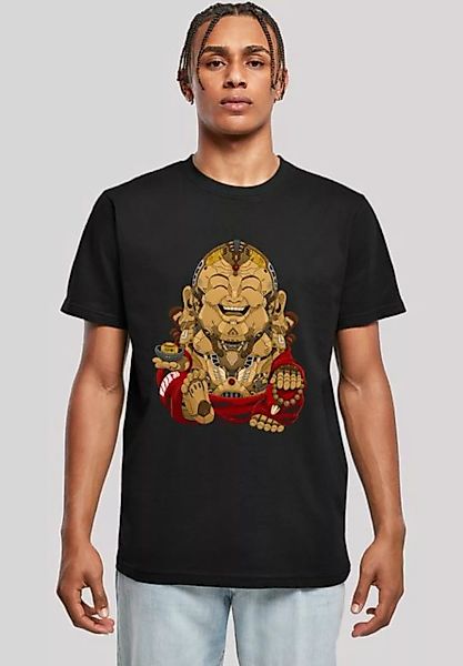 F4NT4STIC T-Shirt Happy Cyber Buddha Print günstig online kaufen