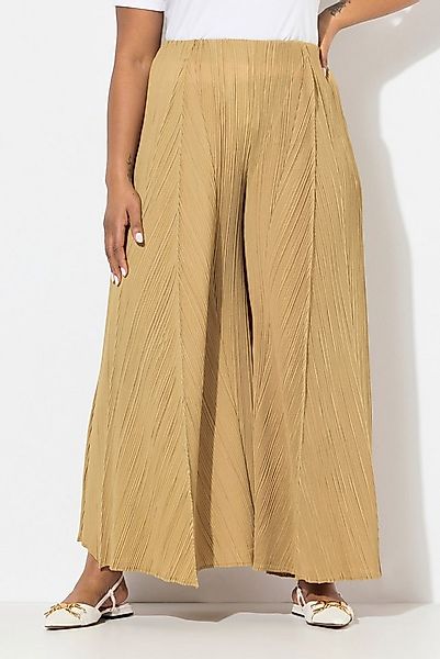 Ulla Popken Schlupfhose Plissee-Hose Biesen weites Bein Elastikbund günstig online kaufen
