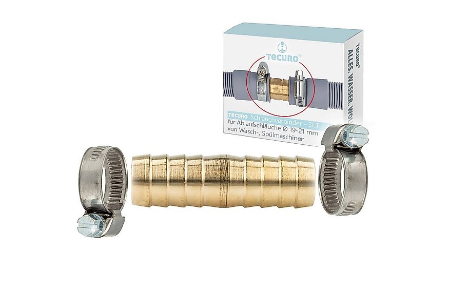 tecuro Schlauch Verbindungssatz für Wasch-, Spülmaschinenablaufschläuche Ø günstig online kaufen
