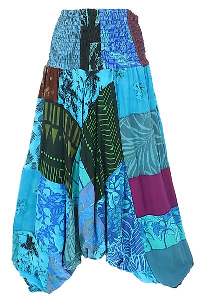 Guru-Shop Relaxhose Sommerliche Aladinhose, Patchwork Pluderhose,.. günstig online kaufen