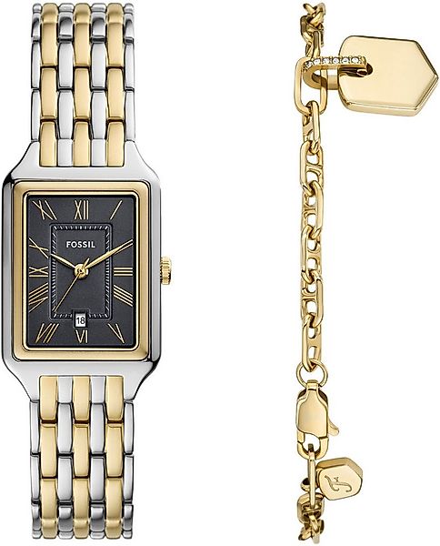 Fossil Quarzuhr RAQUEL ES5376SET, (Set, 2-tlg., mit Armband), Armbanduhr, D günstig online kaufen