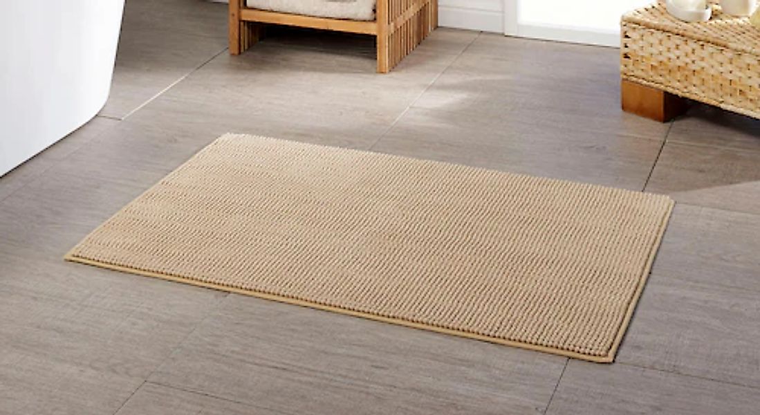 Gözze Badematte »Chenille«, rutschhemmend beschichtet, fußbodenheizungsgeei günstig online kaufen