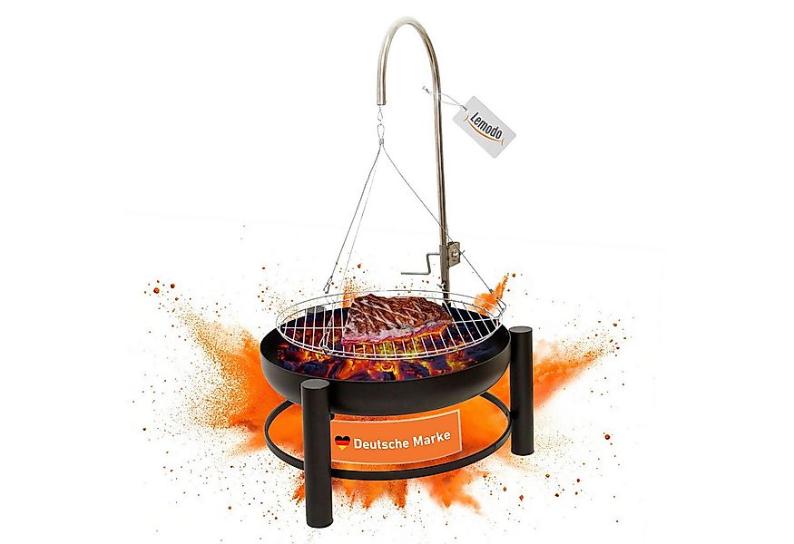 Lemodo Feuerschale Schwenkgrill mit höhenverstellbarem Grillrost, (1 Set), günstig online kaufen