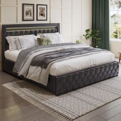 OKWISH Polsterbett mit Lattenrost und Stauraum günstig online kaufen