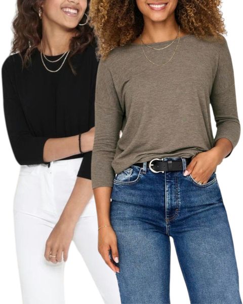 ONLY 3/4 Arm-Pullover (Set, 2er-Pack) Locker günstig online kaufen