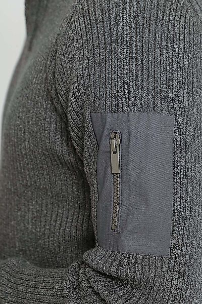 Suitable Mou Half Zip Pullover Anthrazit - Größe M günstig online kaufen