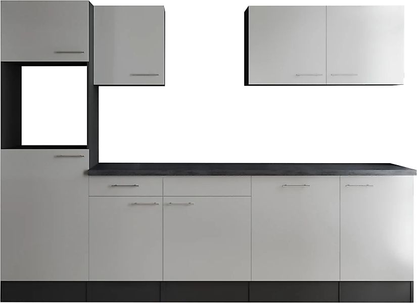 RESPEKTA Küchenzeile "Oliver" Breite 280 cm, 90 cm Arbeitshöhe, in exklusiv günstig online kaufen