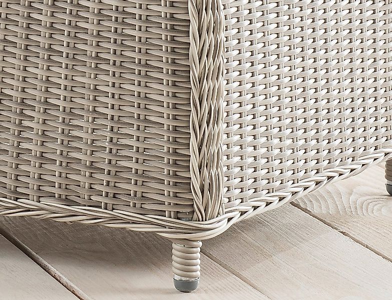Destiny Fußhocker CASA, 66x58cm, Aluminium, Polyrattan, günstig online kaufen
