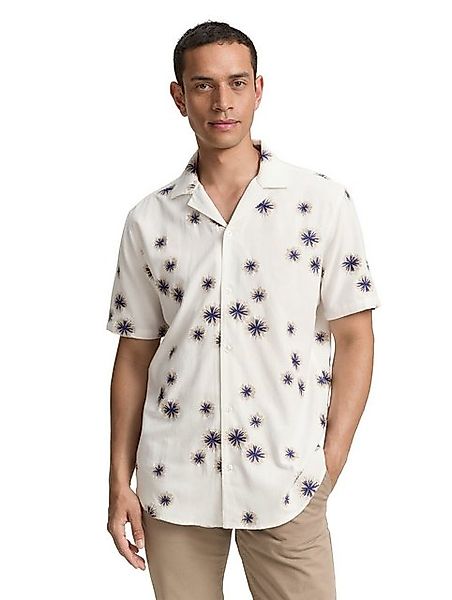 TOM TAILOR Kurzarmhemd mit floralen Prints und Viskose günstig online kaufen