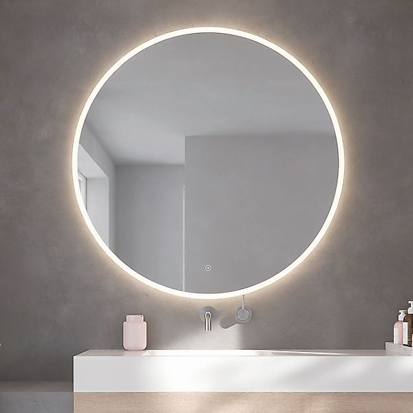 Loevschall Badspiegel »Atlas Rund, Badezimmerspiegel mit LED Beleuchtung, L günstig online kaufen