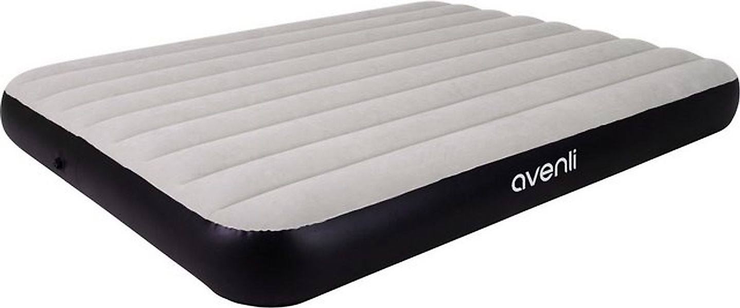 Avenli Luftbett Campingmatratze grau/schwarz 203x152x25 cm, günstig online kaufen