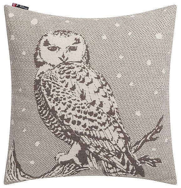 DAVID FUSSENEGGER Kissenhülle Nova 'Schneeeule' 50 x 50 cm Braun günstig online kaufen