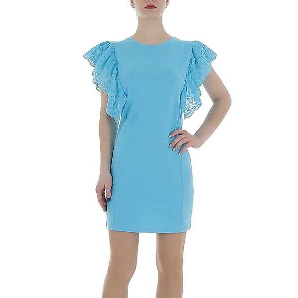 Ital-Design Sommerkleid Damen Freizeit (86164406) Stretch Minikleid in Blau günstig online kaufen