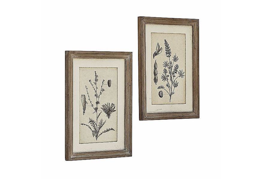 Mirabeau Wanddekoobjekt Bild 2er Set Stanbury braun/weiß günstig online kaufen