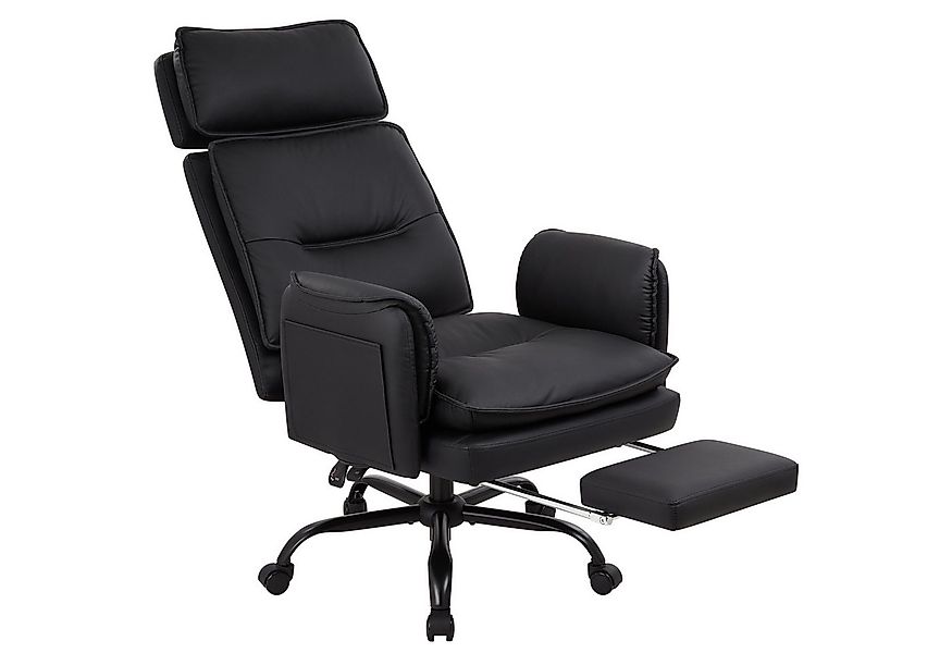 IWMH Bürostuhl Ergonomisch PU-Leder Chefsessel (Höhenverstellbar Schreibtis günstig online kaufen