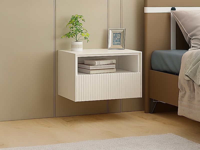 Set mit 2 Hängekommoden - MDF - Weiß - CALDRIN von Pascal Morabito günstig online kaufen