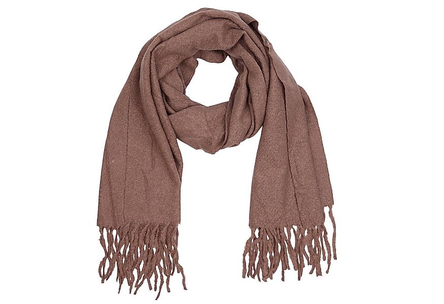 MIRROSI Modeschal weicher und warmer Unifarbe Schal mit Fransen, 65x180cm, günstig online kaufen