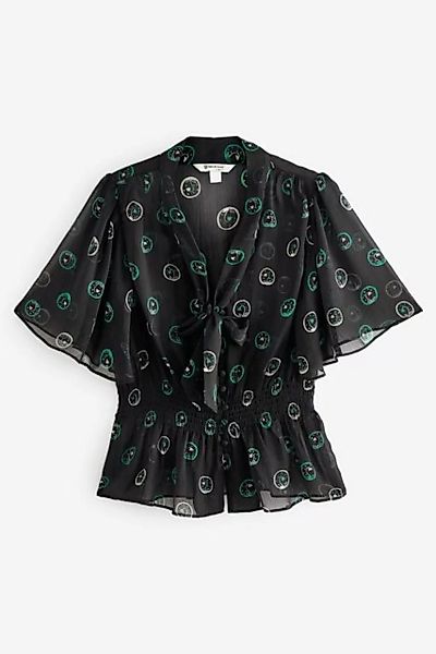 Next Blusenshirt X Celia Birtwell Kurzärmlige Schluppen-Bluse (1-tlg) günstig online kaufen