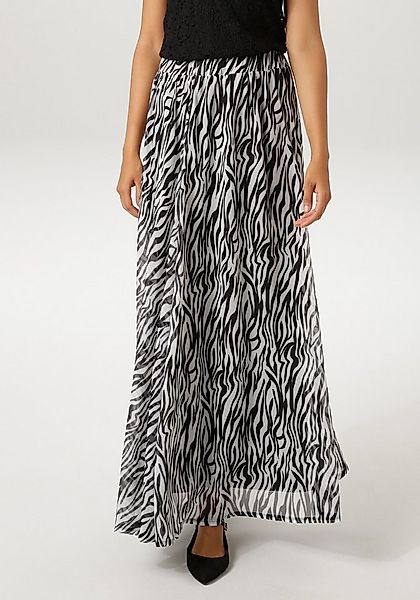 Aniston CASUAL Maxirock im trendigen Zebra-Muster - NEUE KOLLEKTION günstig online kaufen