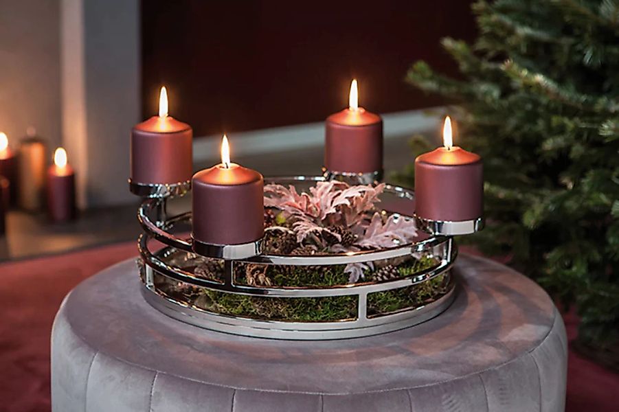 Fink Kerzenhalter "MODENA, 4-flammig, Adventsleuchter", (1 St.) günstig online kaufen