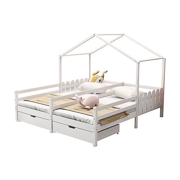 Merax Hausbett 90x200 cm mit zwei günstig online kaufen