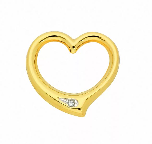 Adelia´s Kette mit Anhänger "333 Gold Anhänger Swingheart mit Diamant", Sch günstig online kaufen