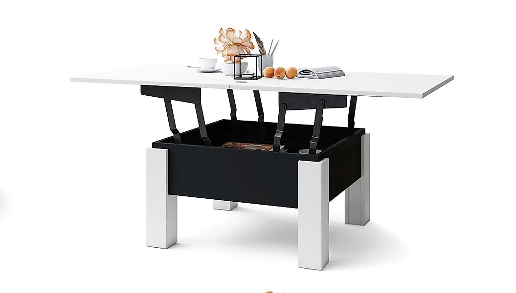 designimpex Couchtisch Design Oslo Tisch höhenverstellbar günstig online kaufen