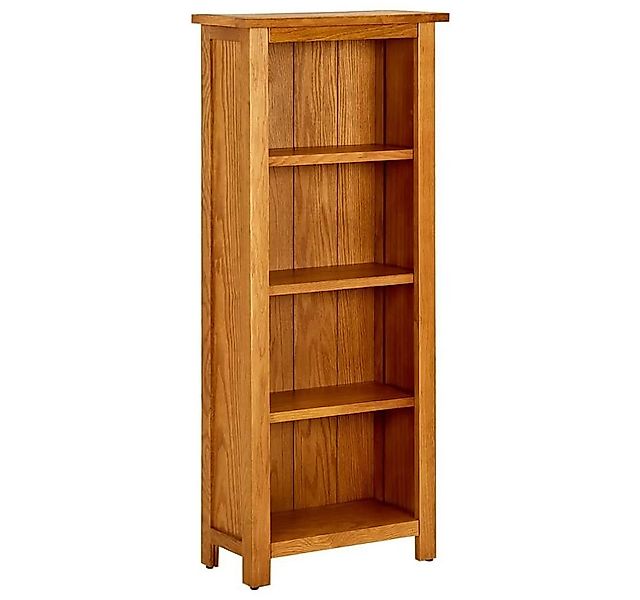 furnicato Bücherregal 4 Fächer 45x22x110 cm Massivholz Eiche, 1-tlg. günstig online kaufen