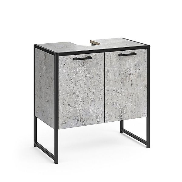 Vicco Waschbeckenunterschrank Fyrk, Beton/Beton, 60 x günstig online kaufen