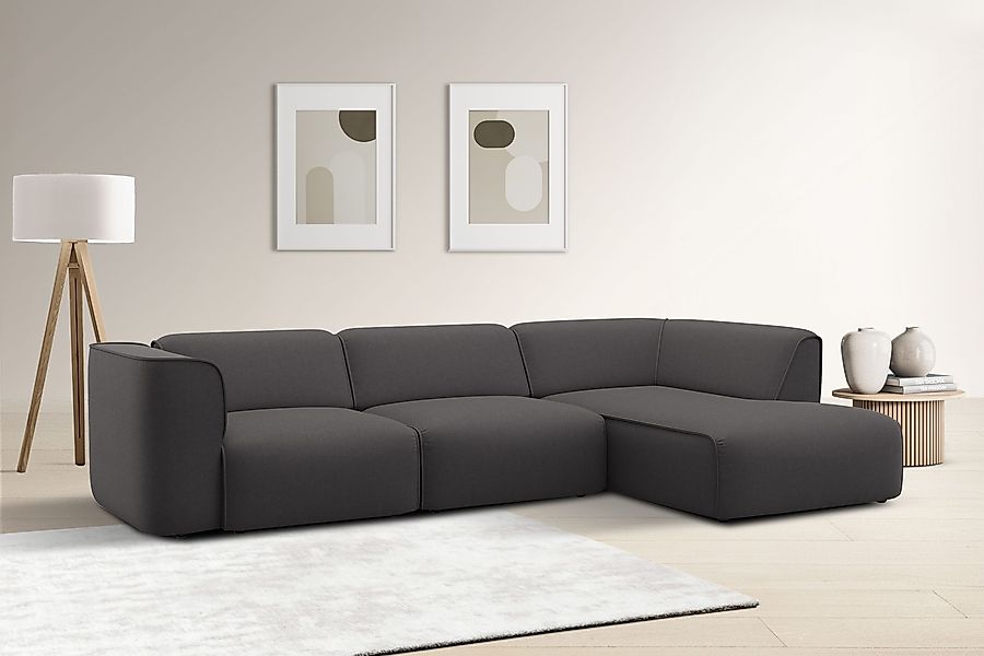 OTTO home Ecksofa "Merid L-Form, jederzeit durch Module erweiterbar, B/T/H: günstig online kaufen