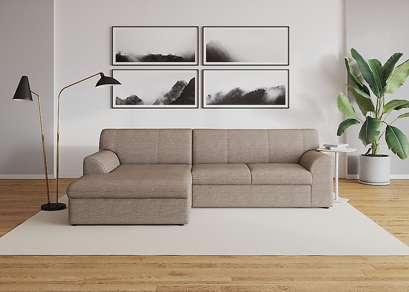 DOMO collection Ecksofa "Topper, elegant und zeitlos, kompaktes Stellmaß 24 günstig online kaufen