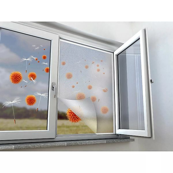 Pollenschutznetz Fenster Anthrazit 110 x 130 cm günstig online kaufen