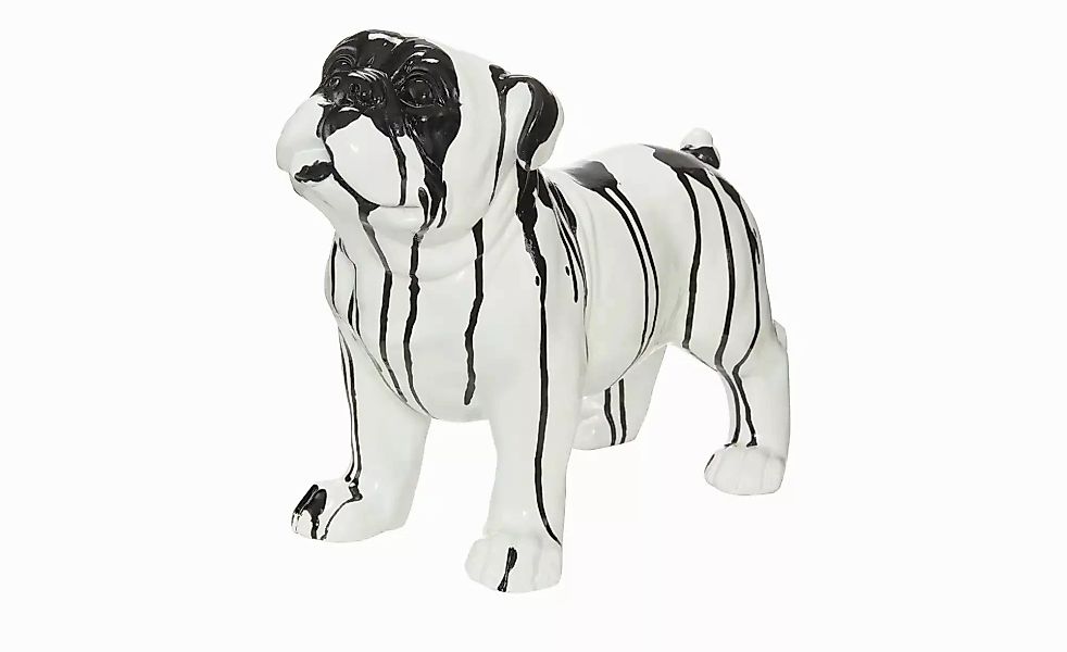 HOME STORY Deko Hund   ¦ weiß ¦ Polyresin (Kunstharz) ¦ Maße (cm): B: 41 H: günstig online kaufen