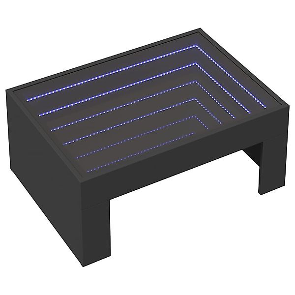 vidaXL Couchtisch Couchtisch mit Infinity-LED Schwarz günstig online kaufen