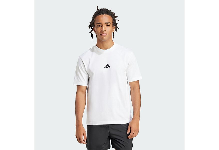 adidas Sportswear Poloshirt ESSENTIALS SMALL LOGO SINGLE JERSEY T-SHIRT (1- günstig online kaufen