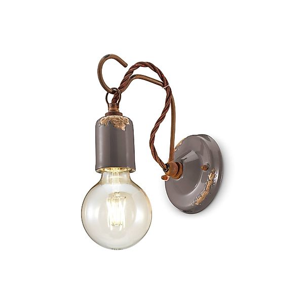 Wandleuchte C665 im Vintage-Stil, grau günstig online kaufen