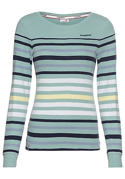 KangaROOS Langarmshirt körpernahe Passform, unifarben, sportlicher Look, au günstig online kaufen