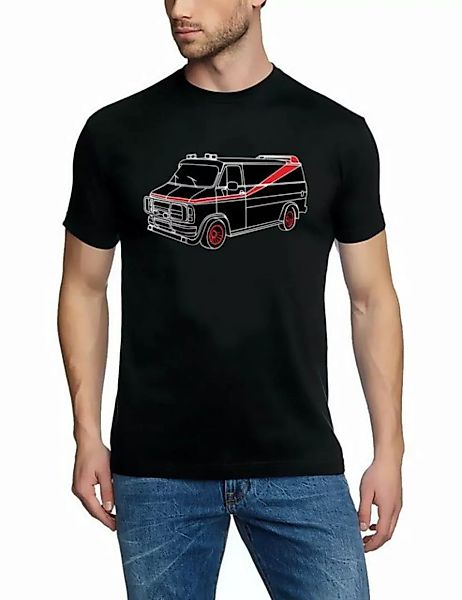 coole-fun-t-shirts Print-Shirt A-TEAM Van Bus T-Shirt Schwarz S M L XL XXL günstig online kaufen