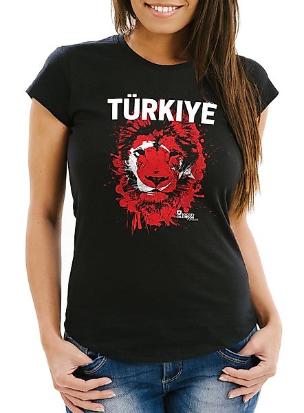MoonWorks Print-Shirt Damen T-Shirt Fanshirt Türkei günstig online kaufen