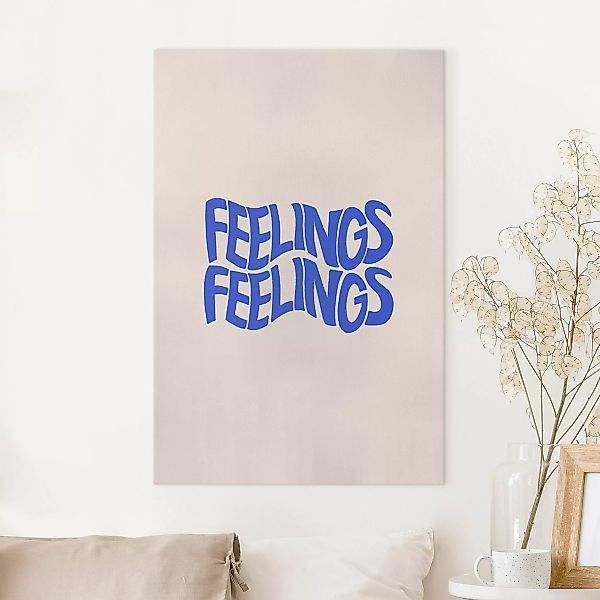 Leinwandbild Feelings blau günstig online kaufen
