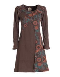 Vishes Jerseykleid Damen Mandala Kleid Blumenkleid günstig online kaufen