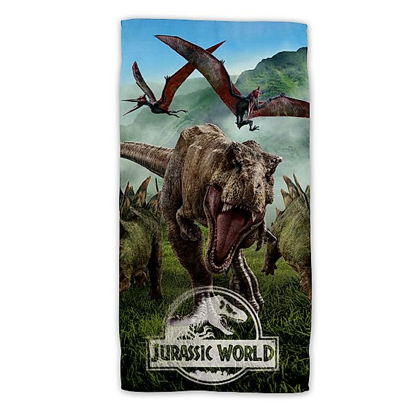 Jurassic World Strandtuch Baumwolle Strandtuch Frottee günstig online kaufen