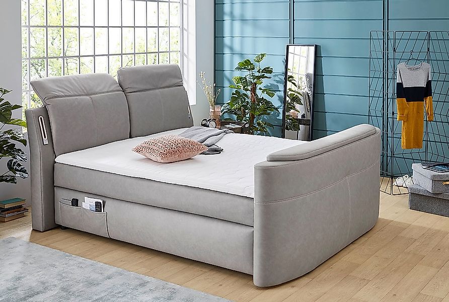 Jockenhöfer Gruppe Boxspringbett "Movie Star", mit versenkbarem TV-Lift, Fe günstig online kaufen