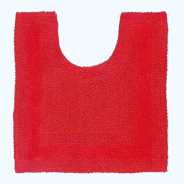 Homescapes Badematte WC-Vorleger rot 50x55 cm günstig online kaufen