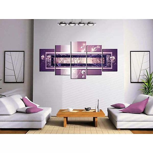 Leinwandbild Purple cascade XXL günstig online kaufen