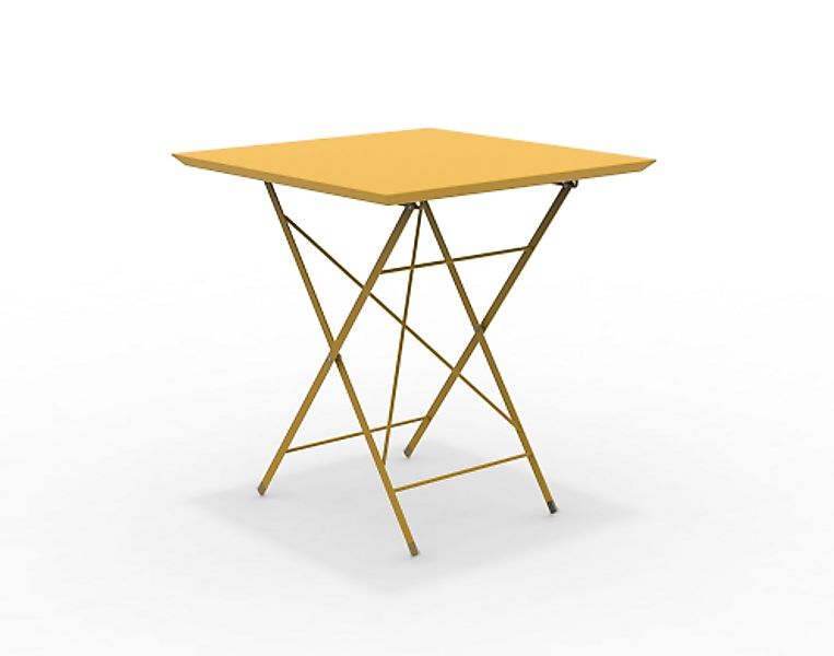 STEP - robuster Outdoortisch klappbar 70x70 cm curry günstig online kaufen