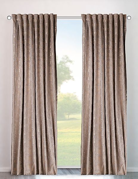 my home Vorhang "Velvet Foil" Multifunktionsband 2 Stk. tlg. Samt günstig online kaufen